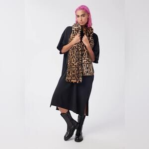 Lita by Ciara Animal Print Scarf Plush Faux Fur Leopard